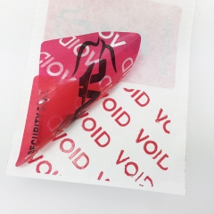 Custom printing honeycomb custom void sticker label